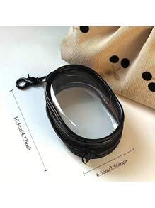 2Pcs Mini Convenient Transparent Cable Storage Box, Used For Storing Data Cables, Chargers, Headphones, Accessories, Etc., Suitable For Use As A Key Bag During Outdoor Travel