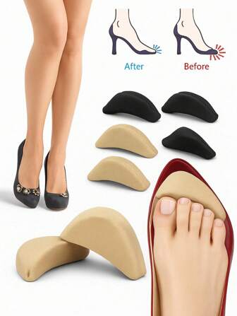 8/4/2 Pairs Shoe Toe Inserts For Women Men - Foam Toe Filler For Shoes Too Big, Comfortable Shoe Fitters For Perfect Fit