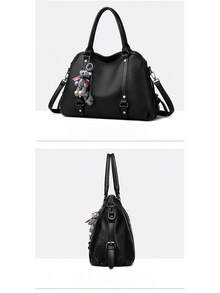 Soft Leather Handbag Simple Ladies Bags Fashion Large Capacity Commuter Bags Casual Hundred Shoulder Bags