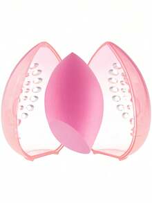 1/2PCS Beauty Sponge Makeup Storage Egg Powder Puff Cosmetic Egg-Shaped Transparent Frame Puff Dry Box Makeup Accessories,For Holiday Beach, Bathroom Collection, Bedroom Collection, Large Capacity - Multicolor - View 4