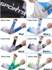 2/4PCS Cooling Arm Sleeves Cover Sports Running UV Sun Protection Outdoor Volleyball Fishing Cycling Sleeves For Hide Tattoo Ice Silk Sleeve Sunscreen Cuff Arm Sleeves Anti-Slip Men Women Long Gloves Outdoor Cool Sport Cycling Visor Summer Sun Protection Equipment, High Elastic Arm Sleeves, Suitable For Outdoor Activities Such As Cycling, Golf, Running And Driving