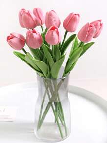 3 pezzi di fiori artificiali di tulipano, adatti per decorare casa, soggiorno, camera da letto, ufficio, scrivania, giardino, feste, regali per vacanze