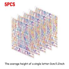 Colorful Galaxy / Star Space Letter Iron On Transfers, Clothing / Bag / Hat DIY Personalized Decoration Stickers, Vinyl Heat Press Print