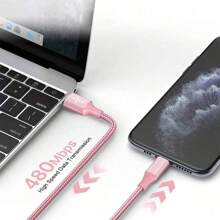 2PCS 66w Fast Charging Data Cable USB To Lightning 1m Wear-Resistant Fast Charging Stable Transmission Data Cable Charging Cable Compatible With IPhone 8-14 Series Smartphones