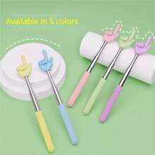 1Pc Retractable Index Finger Reading Stick, Reading Pen For Teachers, Blackboard Piano Guided Reading Pen, Office Drawing Marker, Suitable For Studying, Office, Christmas Gifts, Various Colors