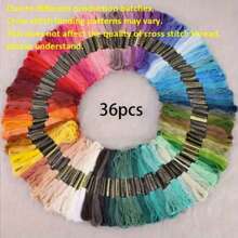 24pcs/36pcs/50pcs/100pcs/150pcs/200pcs/250pcs/300pcs/447pcs Colors High Quality Color Embroidery Thread Cross Stitch Thread, Sewing Thread DIY Handicraft Thread, Handmade Embroidery Thread Hand-Woven Friendship Bracelet String For DIY Needlework(Random Color)