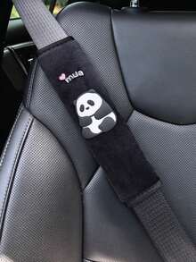 1pc/2pcs Car Interior Seat Belt Shoulder Protection Cover Cute Panda Decoration Shoulder Protection Anti Slip And Wear Resistant Four Season Universal - one-size - View 15