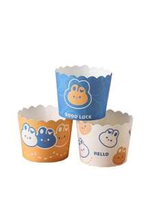 50-Pack Cupcake Liners - Heat Resistant (180°C), Oil And Water Resistant | Coated Paper