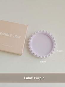 1 pieza Decoración de portavelas de yeso estilo Ins, hecho a mano con bases creativas para velas y bandejas para velas aromáticas. Está hecho de material de yeso fino y duro, que tiene buena plasticidad y estabilidad.