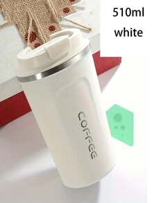 2026 New 17oz (510ml) / 13oz (380ml) Double Wall Vacuum Insulated Travel Coffee Cup, Stainless Steel Coffee Mug, Portable Latte Tumbler, Travel Water Bottle, Stainless Steel Coffee Pot, Iced Tea Cup, Insulated Flat Bottom Mug