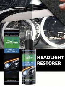 Spray de limpieza de faros del coche - Mantenimiento de faros del coche, limpia, pule y abrillanta los faros