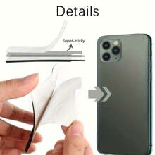 2 Stücke/Set Elastisches Kartenetui Geldbörse, geeignet für Smartphones, dauerhafte selbstklebende Kartenfächer, batteriefrei