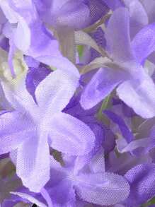 Grandes tiges artificielles de fleurs de cerisier pourpres de 35 po (88 cm), fleurs de lilas réalistes pour la décoration intérieure/extérieure, mariages, salles, ornements, festivals et décoration de la maison. Décoration saisonnière de printemps et d'été.