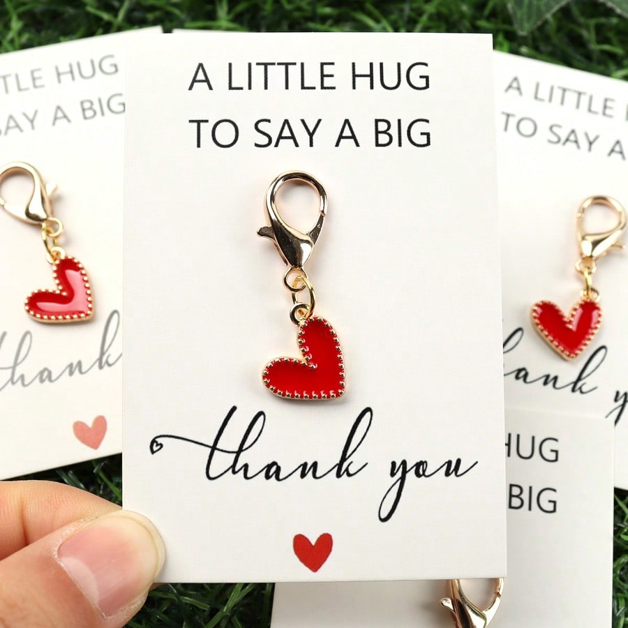 Personalized Heart-Shaped Metal Keychain, Customizable Message - Gold Pendant, Cartoon Heart Shape, Thank You Gift, For Teacher, Girlfriend, Mom, Best Friend | Personalized Gift | Christmas, Car Accessories, Y2K Gothic Style Bag Charm, ID Card Lanyard, Car Accessories, Bag Pendant