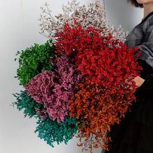 Un buchet de flori uscate și conservate din iarbă cristalină, potrivite pentru aranjamente florale acasă, decor pentru locația nunții, buchetul miresei, accente pentru dormitor și sufragerie - Multicolor - Vizualizare 9