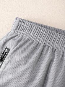 Tween-Jungen 3-teiliges Paket mit lässigen Sportshorts aus Netzstoff mit Grafikdruck und Reißverschlusstasche, geeignet für das tägliche Training, Basketballaktivitäten und den Urlaub - Verschiedenfarbig - Übersicht 5