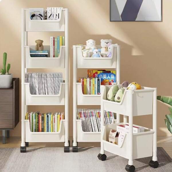 Living Room Kitchen Bedroom Bathroom Storage Rack Toilet Storage Rack Living Room Bedroom Snack Cosmetics Toy Storage Kitchen Storage Two Materials Optional Strong Bright Colors Highly Attractive