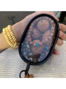 2Pcs Mini Convenient Transparent Cable Storage Box, Used For Storing Data Cables, Chargers, Headphones, Accessories, Etc., Suitable For Use As A Key Bag During Outdoor Travel