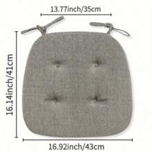 1pc Solid Color Anti-Slip Chair Cushion Pad - Universal Fit Cushion, Four Seasons, Easy To Clean, Home Dining Chair Mat - Essential Home Supplies Seat Cushion Chair Pillow Cushions Office Chair Gaming Chair