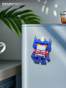 Hasbro 1PC Transformers Officially Licensed Optimus Prime Refrigerator Magnet Cute 3D Cartoon Figure DIY Decorative Fridge Whiteboard Cabinet Magnetic Practical Note Holder Offices Kitchens Houseware Unique Home & Christmas Accessory Valentine's Day New Year's Family Boyfriend Girlfriend Comic Fan Gift