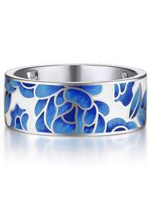 1 Stück romantischer 925er Sterlingsilber Blumenring für Frauen, Partygeschmuck, hochwertiger Schmuck