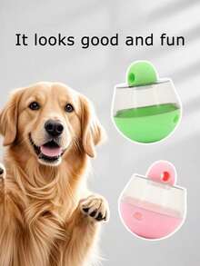 不倒翁漏食玩具猫狗益智玩具宠物可边吃边玩开心小狗猫狗小狗开心玩耍狗用品狗喂食器猫喂食器小狗喂食器（颜色随机）