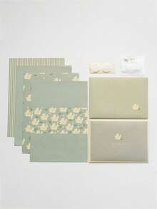 Set de 2 sobres y 4 hojas de carta con diseños lindos y frescos, de vuelta a la escuela - Multicolor - Ver 10