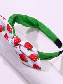 Set de 2 buc bentiță cu căpșuni/avocado, arcuri de păr pentru fete drăguțe, accesorii de păr de vară pentru purtare zilnică