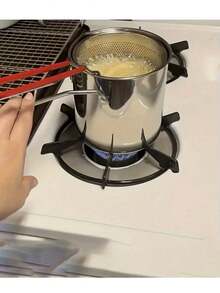 1pc Stainless Steel Deep Fry Pan With Filtering Rack, Great For Crispy Potato Chips, French Fries, Chicken - Essential Kitchen Gadget For Home Cooking - A Trusty Companion For Foodies And Home Chefs - Multi-specification Fryers - View 6