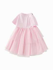 Balabala 儿童连衣裙 女童网纱连衣裙 2025年夏季速干 - 白紅色 - 查看 2