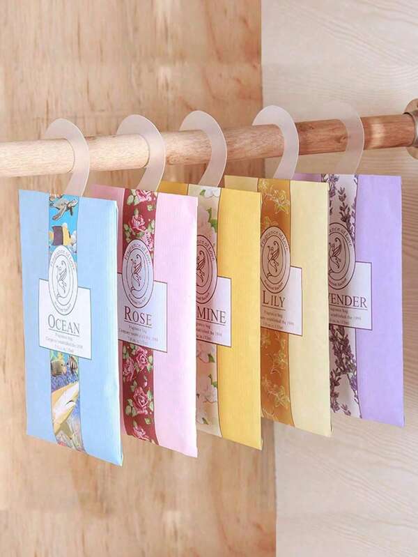 10pcs Wardrobe Fragrance Bags, Household Bedroom, Long-Lasting Fragrance, Wardrobe, Scent, Clothes, Perfume, Fragrance Bags, Moisture-Proof Fragrance Sheets