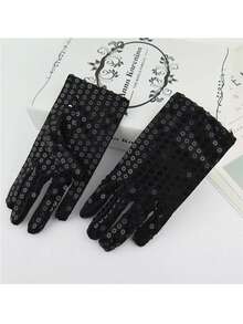 1 Pair Style Glitter Gloves For 3-8 Years Old Kids, Stage Dance Gloves For Children's Day & Dance Performance - 3-8 Years Old - View 16