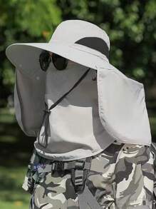 1 pieza Sombrero de sol de verano para hombre, sombrero de pesca de exterior con protección UV, 5 estilos diferentes de uso