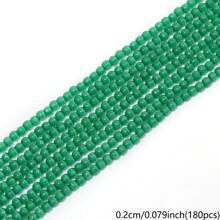 180pcs/Strand 2mm Glass Cat Eye Beads Mini Round Loose Spacer Bead For Earrings Bracelet Necklace Jewelry Making Accessories