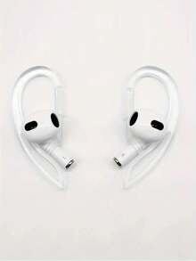 2 个透明耳钩兼容 Airpods，TPU 防丢耳挂配件兼容 AirPods 1/2/3，耳机耳帽耳环挂钩 - 透明 - 查看 7