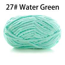 50 g/paquet, 60 m/paquet de fil à tricoter épais fait main (couleur aléatoire) pour tricoter des écharpes, crocheter des chaussures, des poupées et plus