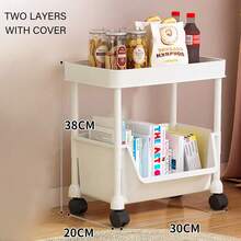 Living Room Kitchen Bedroom Bathroom Storage Rack Toilet Storage Rack Living Room Bedroom Snack Cosmetics Toy Storage Kitchen Storage Two Materials Optional Strong Bright Colors Highly Attractive - Multicolor - View 16