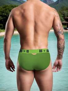 3-Pack Men's Sheer Ribbed Cotton Briefs Set- Low-Rise Sport Underwear With 3D Contoured Pouch & Ventilated Design For Gym/Night Training/Summer 2025 Quick Dry Jockstrap Underpants Mens Shorts Clothes Sweatpants Casual Attire For Every Day Wear - 彩色 - 查看 9