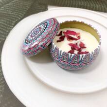 1pc Candle Tin, High Quality Soy Wax, Long-Lasting Aroma, Suitable For Living Room, Bedroom, Office Decor, Best Gift For Wedding Season, Spring Summer Autumn Winter, Mother's Day, Valentine's Day, Holidays