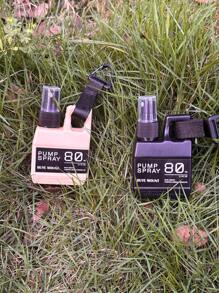 2pcs 80ml Spray Bottle, Can Be Used For Outdoor Air Freshener Empty Bottle, With Buckle, Easy To Carry, Can Be Refilled With Alcohol, Air Freshener, Cosmetics, Facial Moisturizing, Outdoor Use, Travel Essential