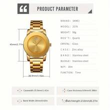 Skmei Women's Elegant Round Dial Quartz WatchFashion Waterproof Watch For Party, DailyClothing Decor, All-Match & ExquisiteWatch For Birthday Gift, Fashion Women'sWatches