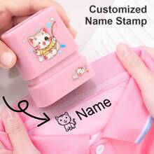 Individuell gefertigter Name personalisierter Stempel DIY Namenssiegel Kleidung Kapitel nicht leicht zu verblassen Sicherheitsnamenstempel Geschenk, personalisierte Stempel, angepasste Stempel, Schulmaterial