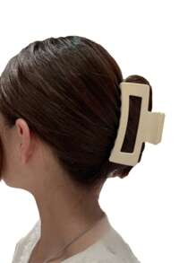 8 Stück/10 Stück zufällige Farben 10,5cm große, leichte Quadratische Kunststoff Haarspangen, modisches, vielseitiges Design, eleganter, minimalistischer Stil, einfarbige Haaraccessoires, geeignet für den täglichen Gebrauch, Outdoor, Strand, Reisen, Lässig, Party, Pendeln, Urlaub, Haarstyling, Gesichtwaschen, Baden, Make-up, Outfit-Koordination, Haarschmuck, Accessoires, Haarklemmen, Haarklammern, Haarklammern
