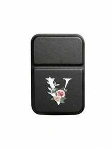 1 chiếc gương trang điểm mini gấp gọn cầm tay, in hình hoa hồng và chữ cái trắng từ A-Z, có chân đế, gương trang điểm du lịch, sản phẩm làm đẹp, gương trang điểm để bàn, gương gấp hình chữ nhật nhỏ gọn, tối giản và thời trang, gương trang điểm tiện lợi khi đi du lịch, món quà tốt nhất cho mẹ và giáo viên. - màu đen - Xem 28
