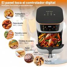 Freidora De Aire De 13.5l De Galón Compacta Negro 2200w - Tipo de Enchufe A USA (110-127V) - Ver 4