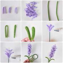200 piezas de limpiapipas en colores lila claro, lavanda, morado oscuro, rojo, verde nieve, color jade púrpura y color orquídea púrpura. Manualidades y limpieza de limpiapipas de Navidad, suministros de artesanía y decoración de artes y manualidades.