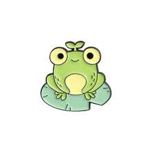 1pc Minimalist Frog Initial Brooch, Multifunctional And Practical