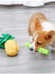 1pc Corn Plush Dog Toy Dog Foraging Toy Dog Snuffle Toy Puppy Slow Feed Toy Puppy Feeding Toy Pet Training Toy Fluffy Stuffed Animals Toys Dog Corn Toy
