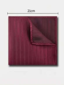 1pc Men's Solid Color Polyester Formal Suit Pocket Towel, Business Formal Square Chest Towel, Retro Shirt Handkerchief
