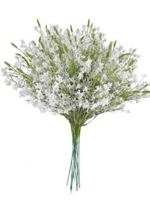 1PC/4PCS/8PCS Real Touch Small Short Branch Artificial Eucalyptus Leaves Starry Sky Wedding Bouquet Accessories Dining Table Bedroom Home Decoration